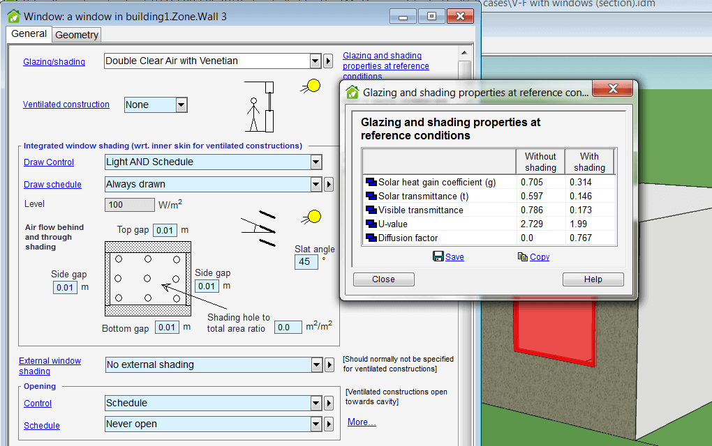 4.6 glazing and shading from detailed window